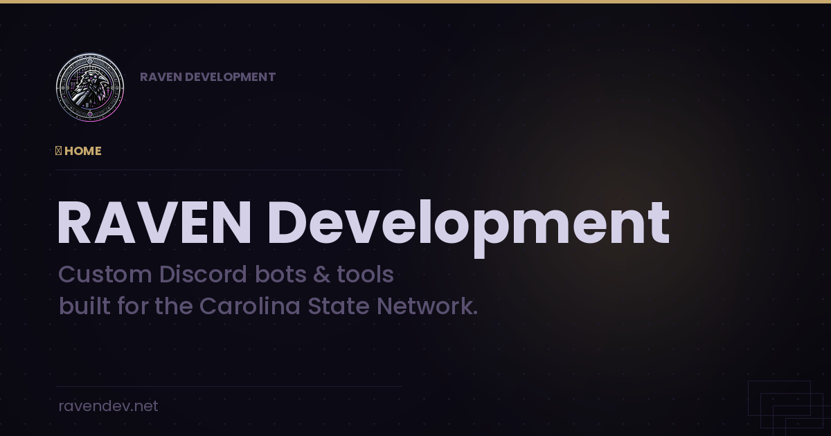 Raven Software Dev Team RAVEN Development